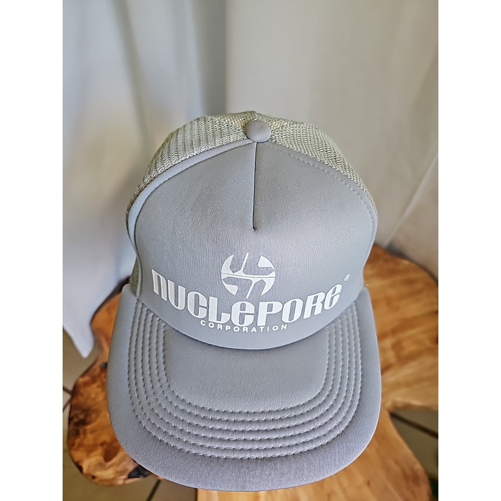 Vintage Adjustable Gray and White Industrial Nuclepore Mesh Trucker‎ Hat - Picture 5 of 15